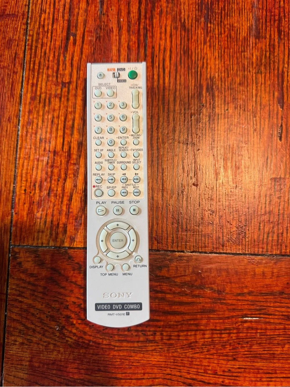 Sony RMT-V501E remote control for DVD/VCR combo players